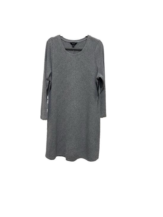 Simply Vera Vera Wang Dresses & Skirts - NWT Simply Vera Wang Gray Sweater Dress XXL Diagonal Knit Long Sleeve Cozy Fall